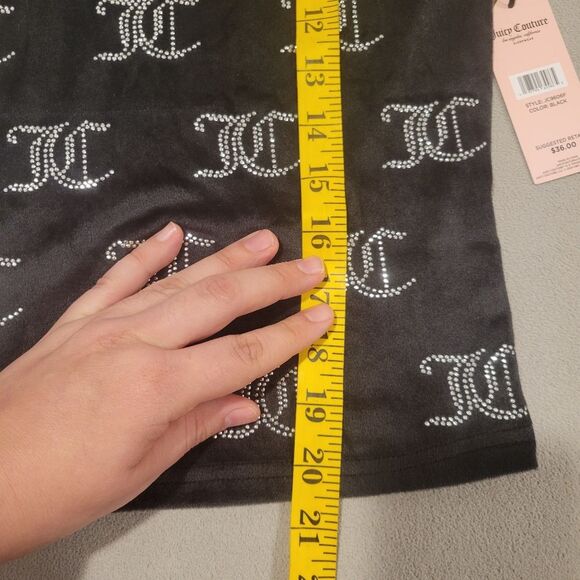 Juicy Couture Velvet Black Tank Top Sleepwear Size Small - Picture 4 of 7